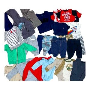 0/3 MONTHS BABY BOY CLOTHES MIX LOT 24 PIECES